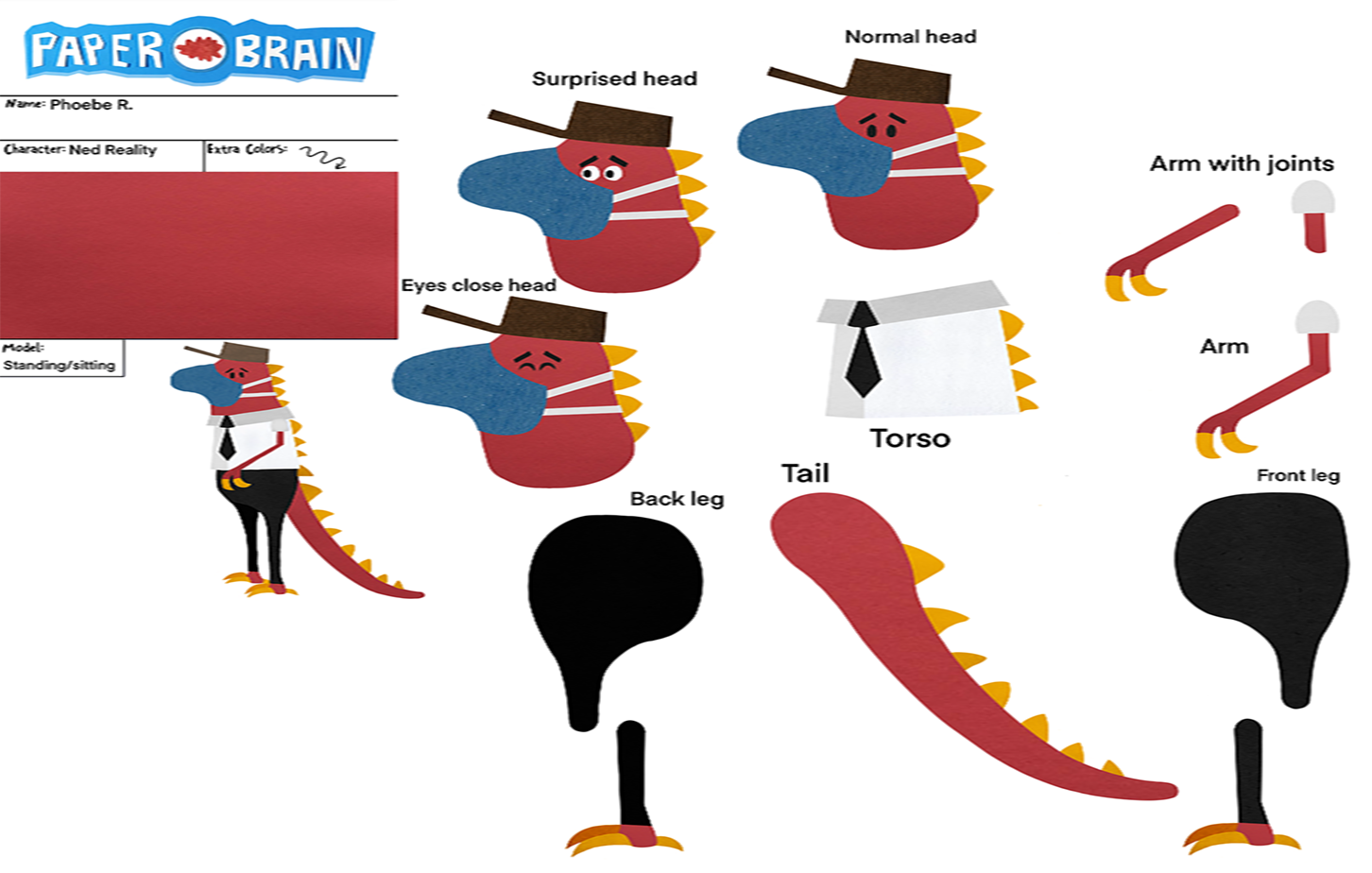 Paperbrain Internship Doll Template